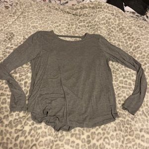 Hollister open back long sleeve top